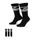  image of nike-mens-nsw-everyday-essential-3pack-futura-ring-crew-socks-blackwhite