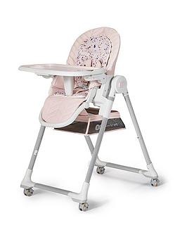 Product photograph of Kinderkraft Lastree High Chair- Pink from very.co.uk