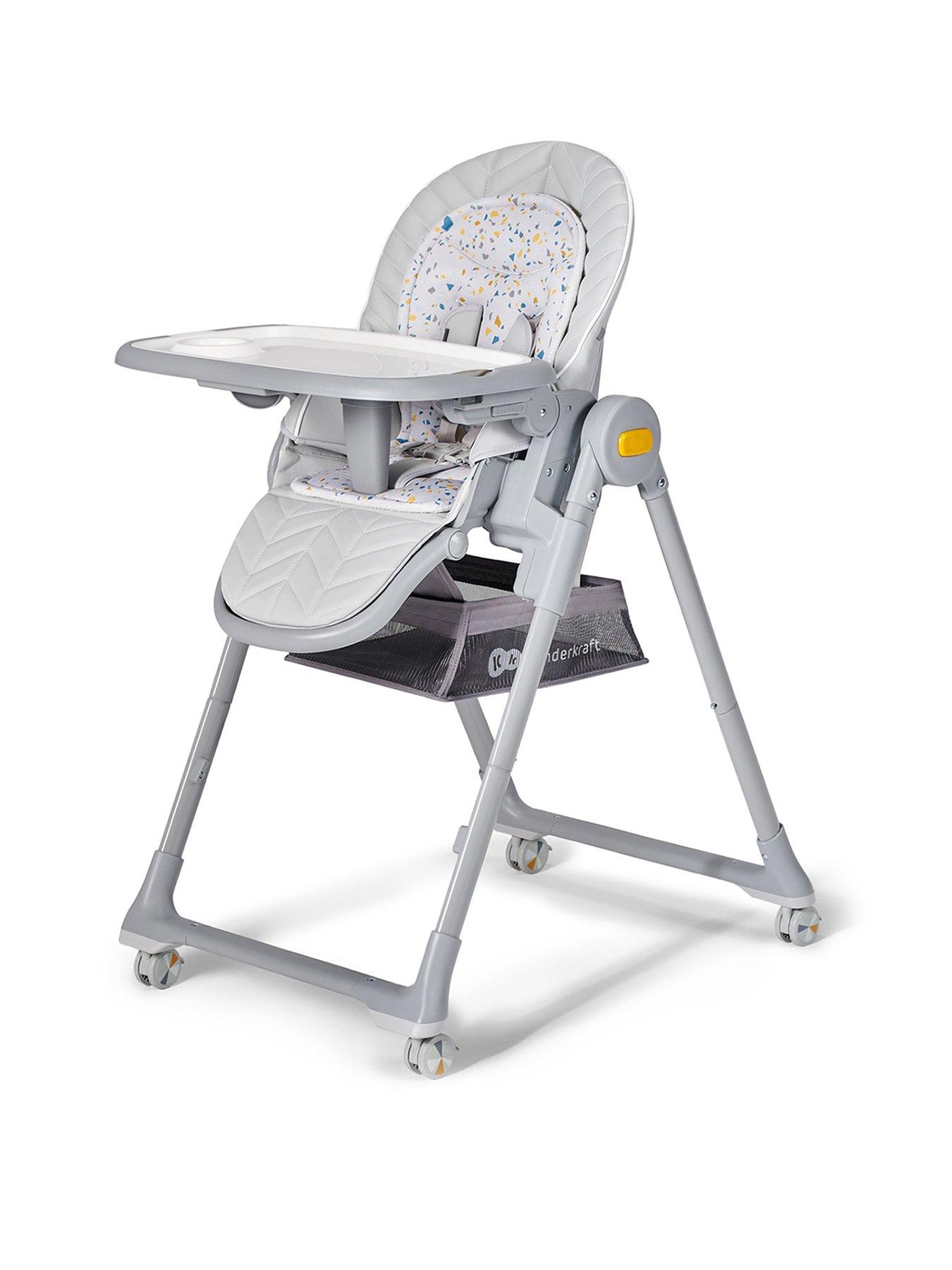 Product photograph of Kinderkraft Lastree High Chair - Grey from very.co.uk