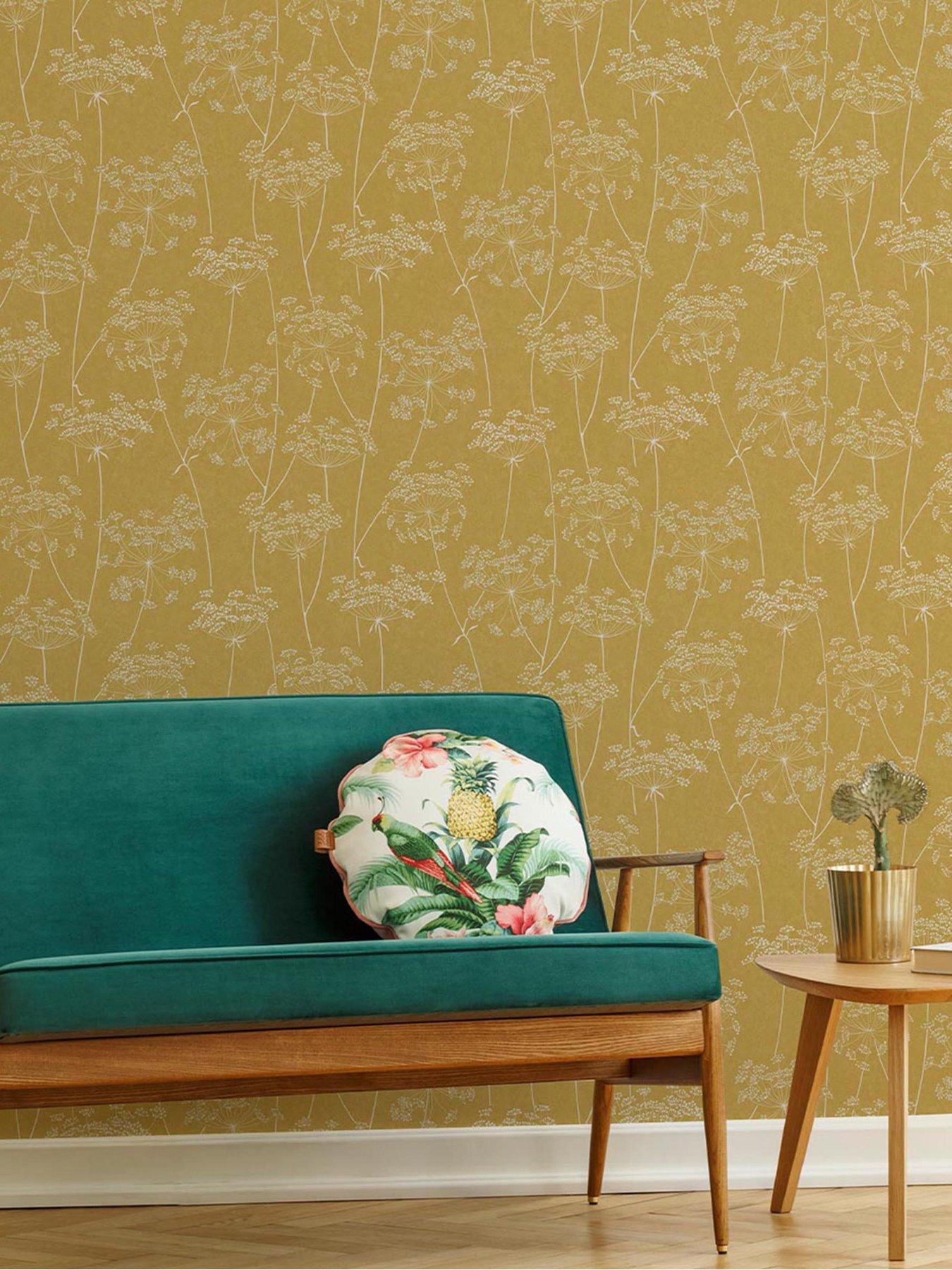 Superfresco Easy Aura Ochre Wallpaper | very.co.uk