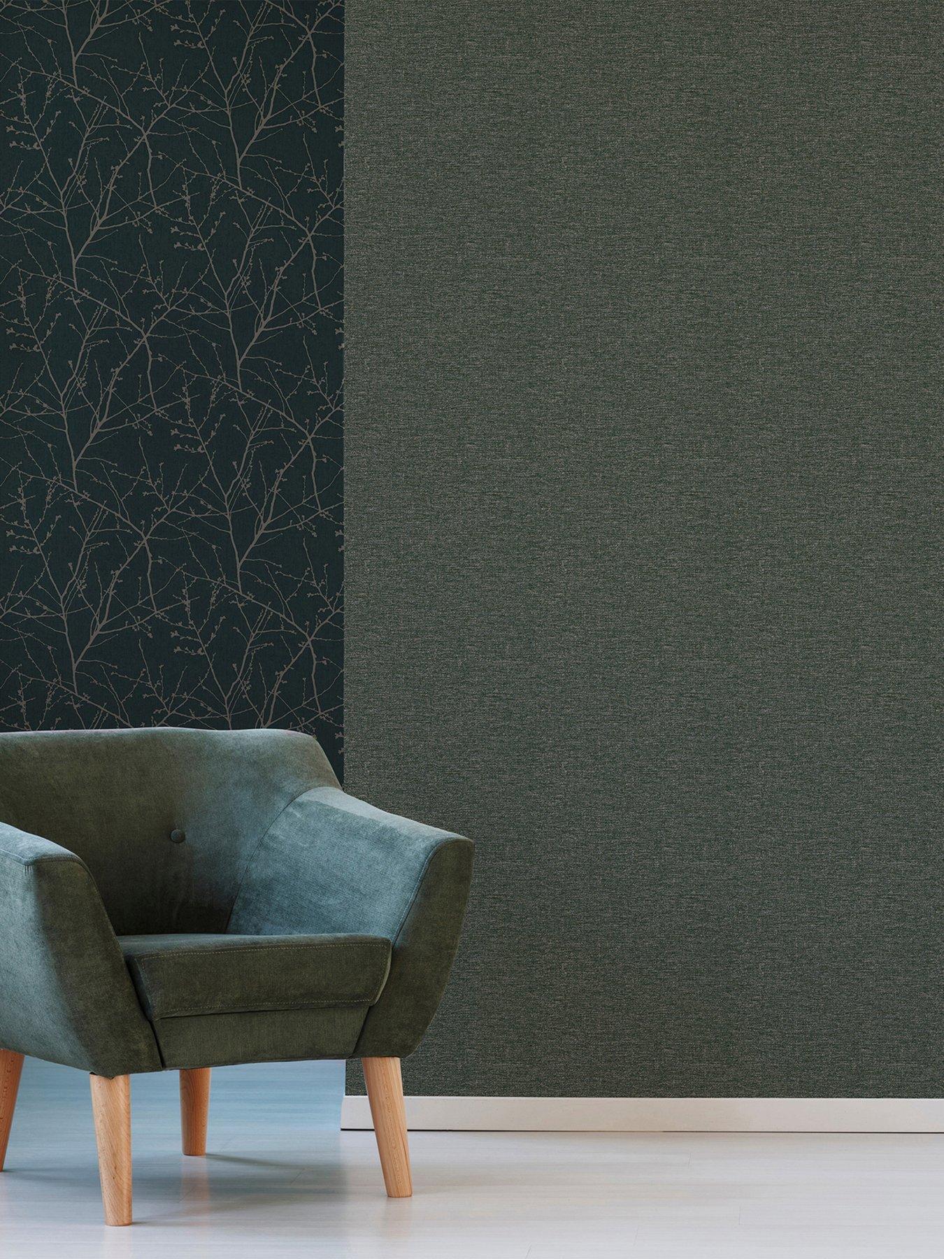 undefined Heritage Texture Green Wallpaper