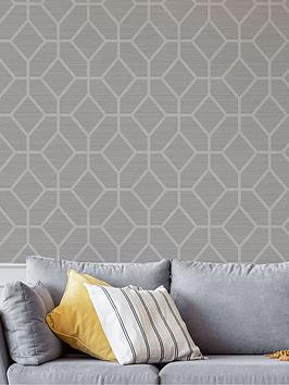 Product photograph of Boutique Asscher Geo Beige Wallpaper from very.co.uk