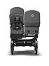  image of bugaboo-donkey5nbspduo-extension-complete-pushchair-grey-melange_