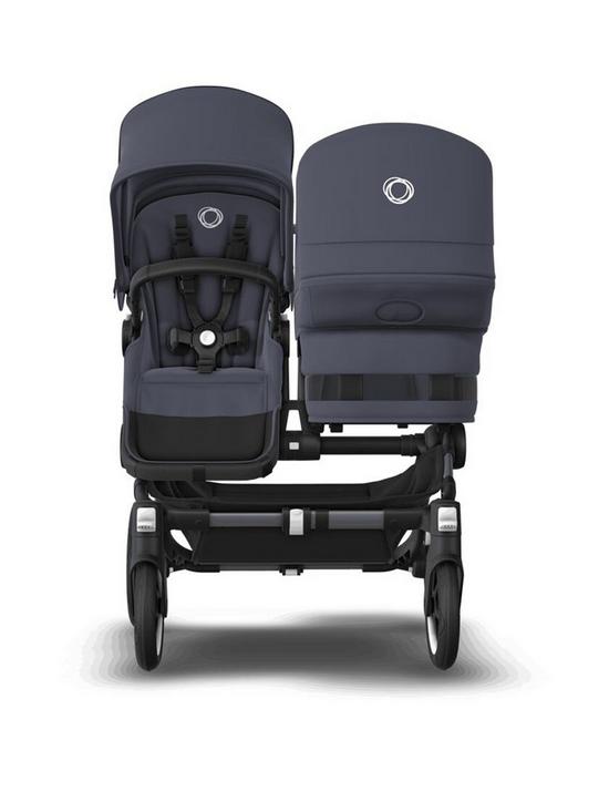 stillFront image of bugaboo-donkey5-duo-extension-complete-pushchairnbspstormy-blue