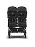  image of bugaboo-donkey5-twin-extension-completenbsppushchair-midnight-black