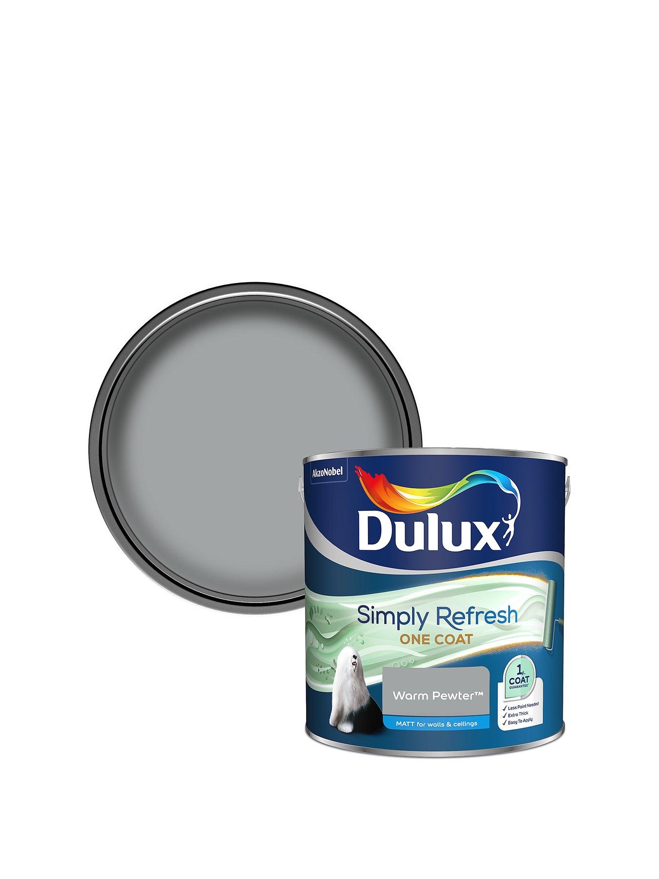 Dulux Simply Refresh One Coat Paint in Warm Pewter – 2.5-litre tin ...