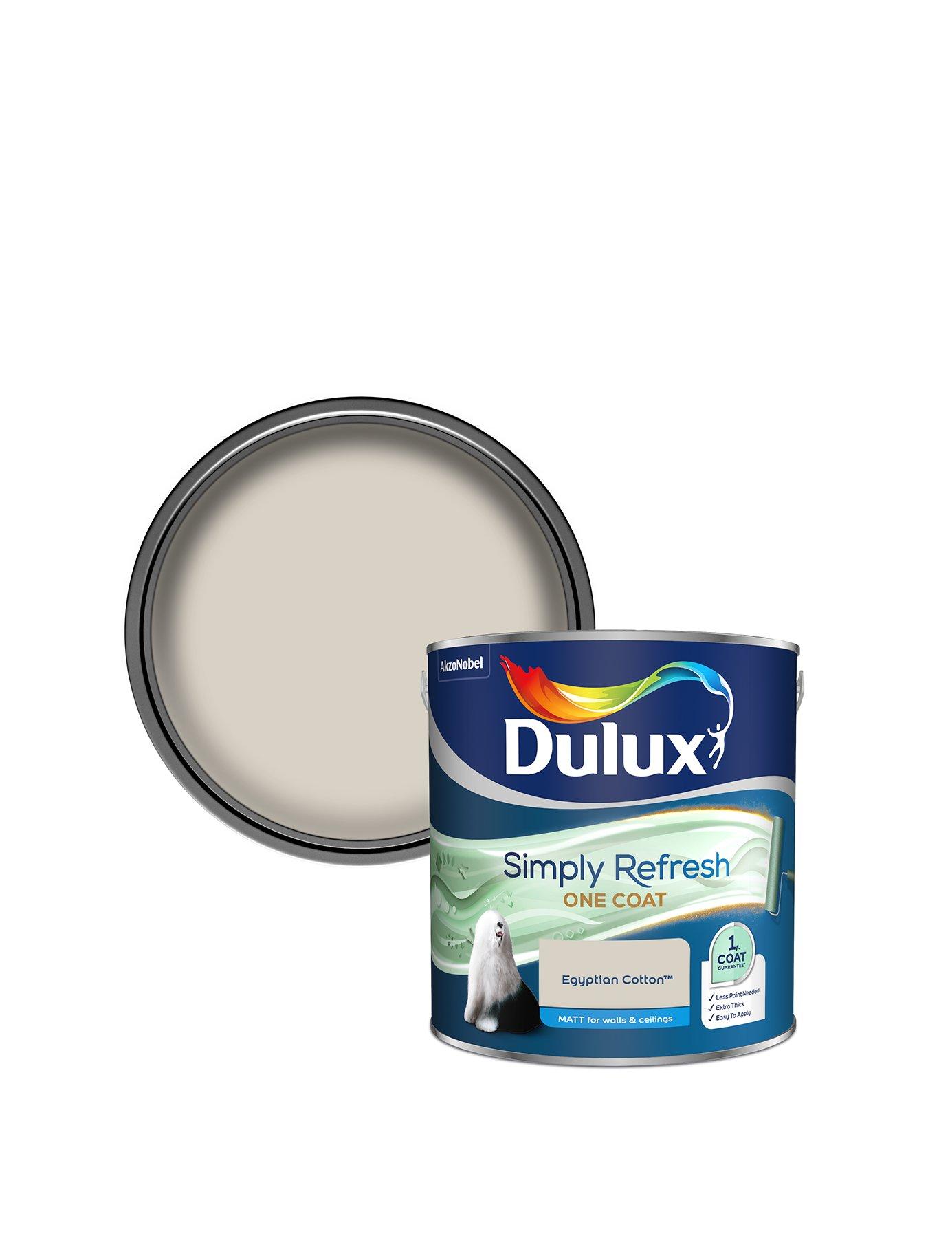 Dulux Walls Ceilings Egyptian Cotton Matt Emulsion Paint, 5L