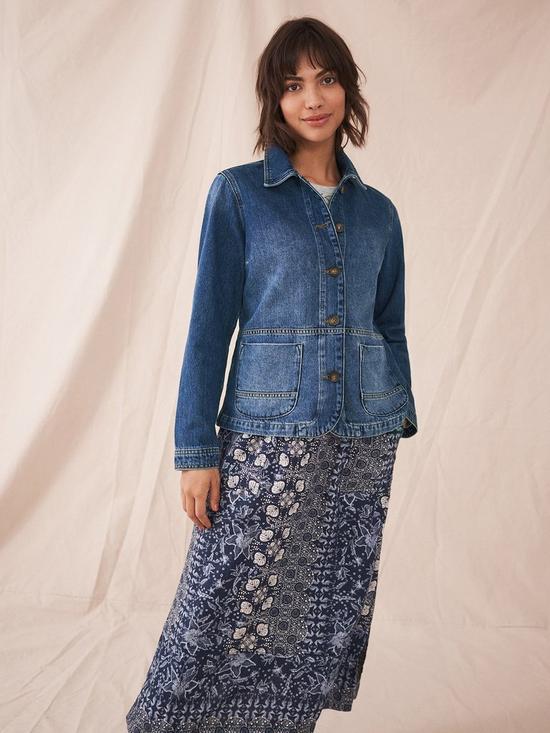 front image of white-stuff-carrie-denim-jacket--blue
