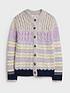  image of white-stuff-orchid-cable-knit-wool-mix-cardigan-purple
