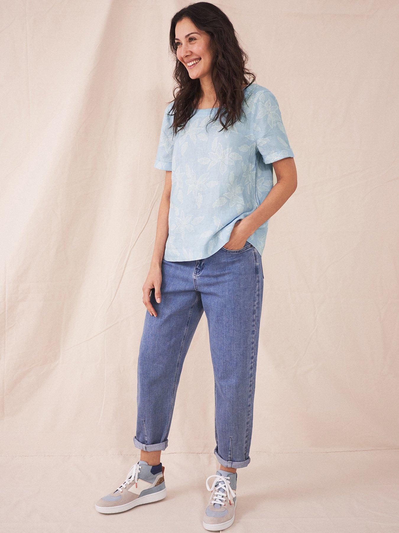 Blouses & shirts Edie Linen Top -blue