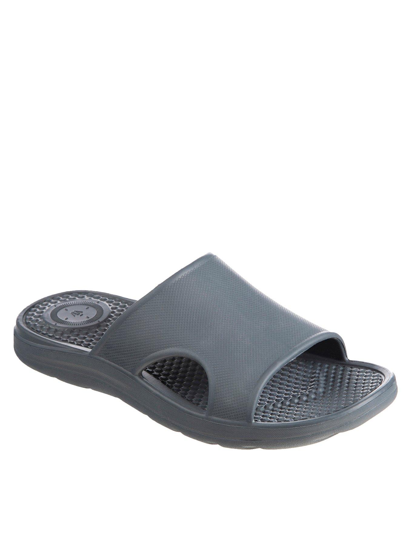 undefined Mens Solbounce Vented Slide Sandal - Grey
