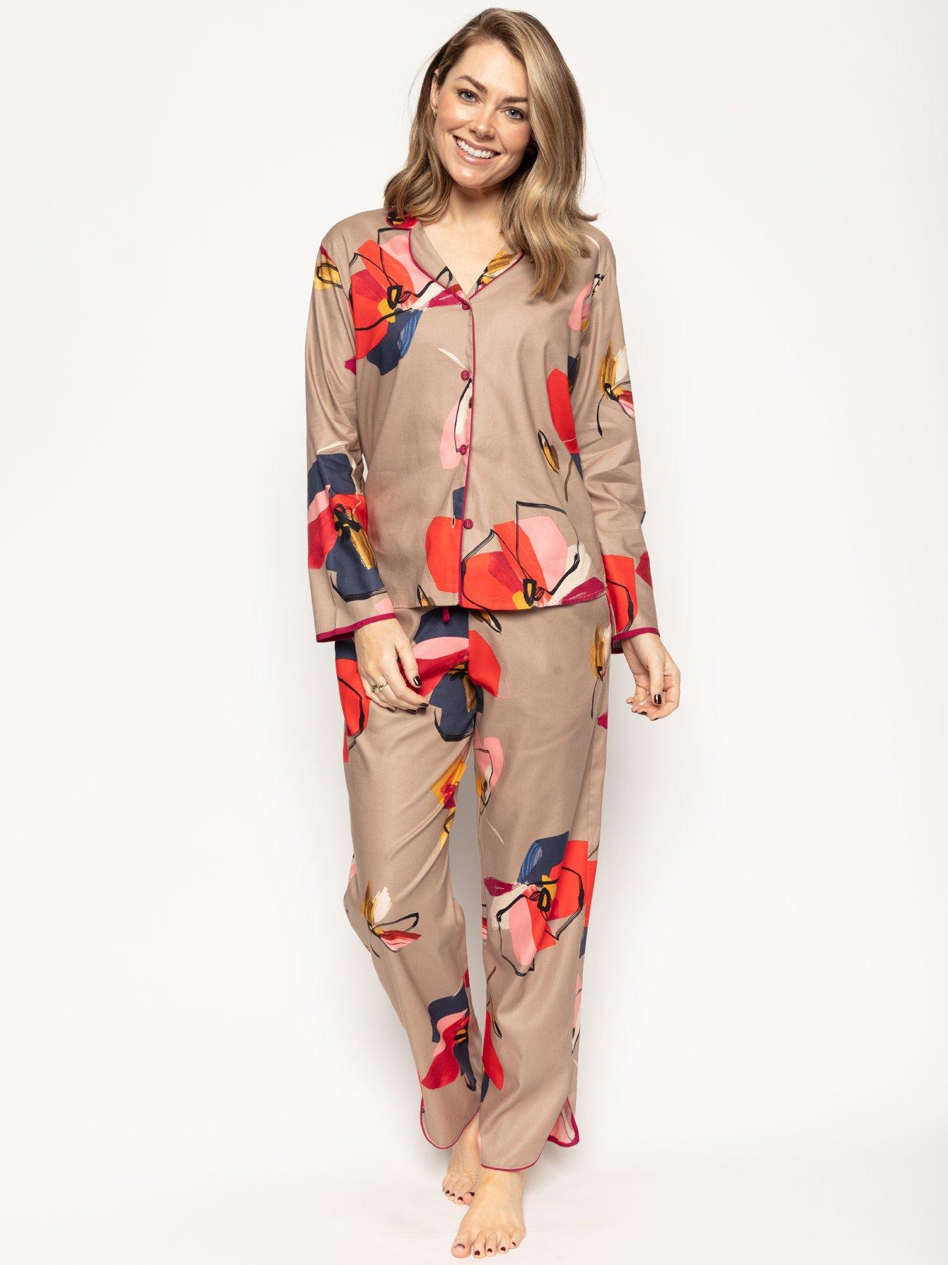 DiaryLook Cute Soft Womens Pyjama Sets Long Sleeve Pjs for Ladies Sleepwear 