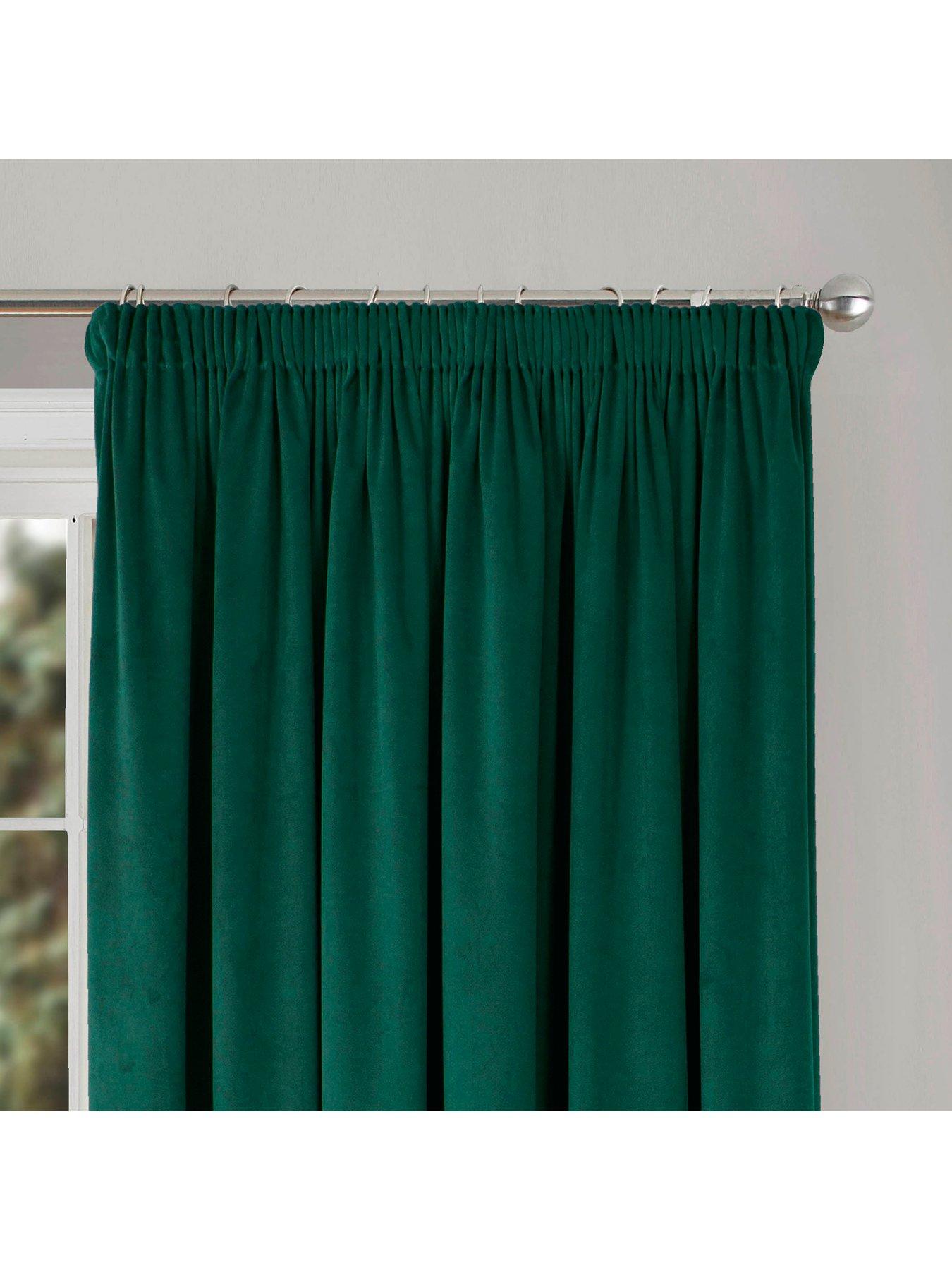 Image 2 of 3 of Very Home Montreal Velour Pencil Pleat Lined&nbsp;Curtains