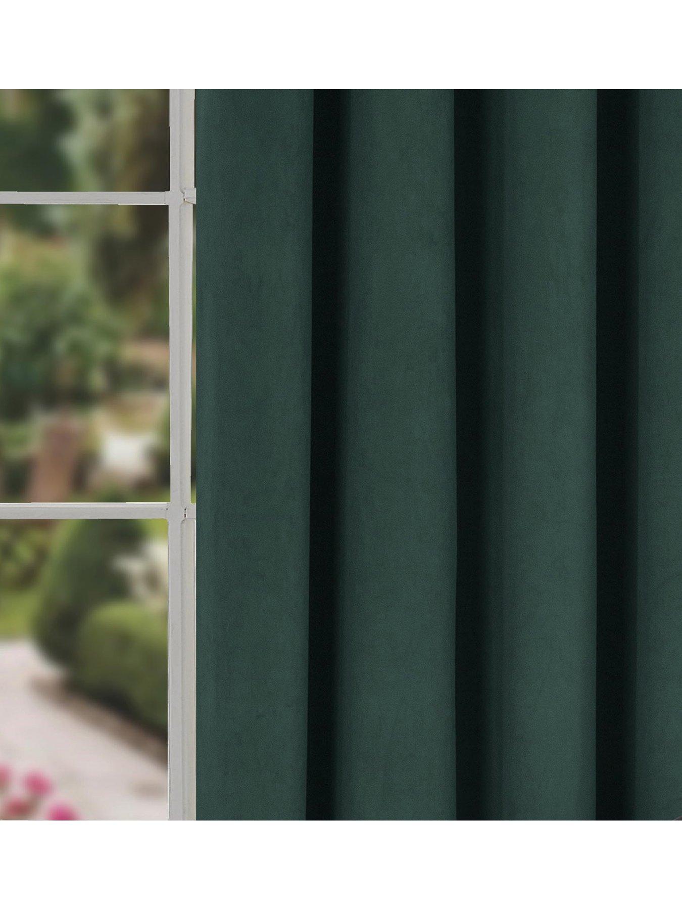 Image 3 of 3 of Very Home Montreal Velour Pencil Pleat Lined&nbsp;Curtains