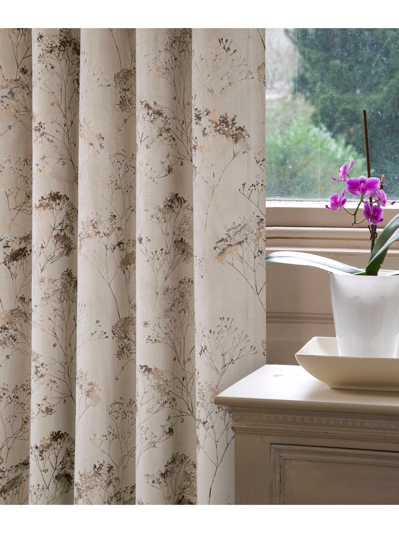 Thermal Velour Lined Eyelet Curtains