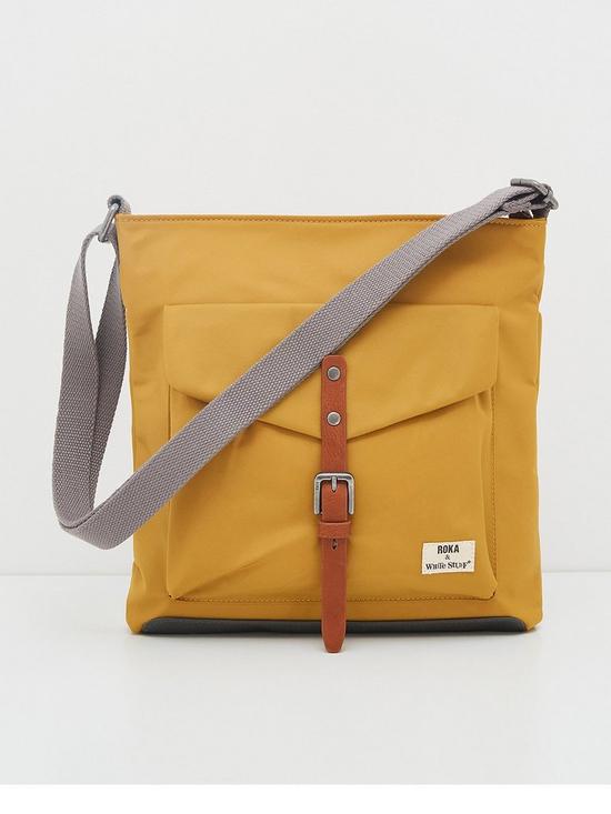 front image of white-stuff-recycled-roka-kennington-bag--yellow