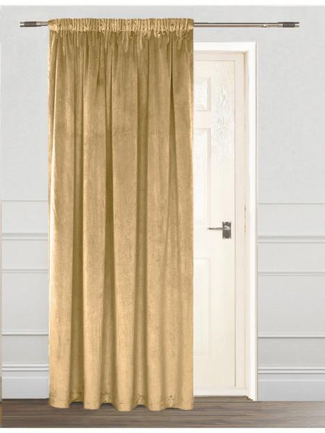 montreal-velour-pencil-pleat-single-door-curtain