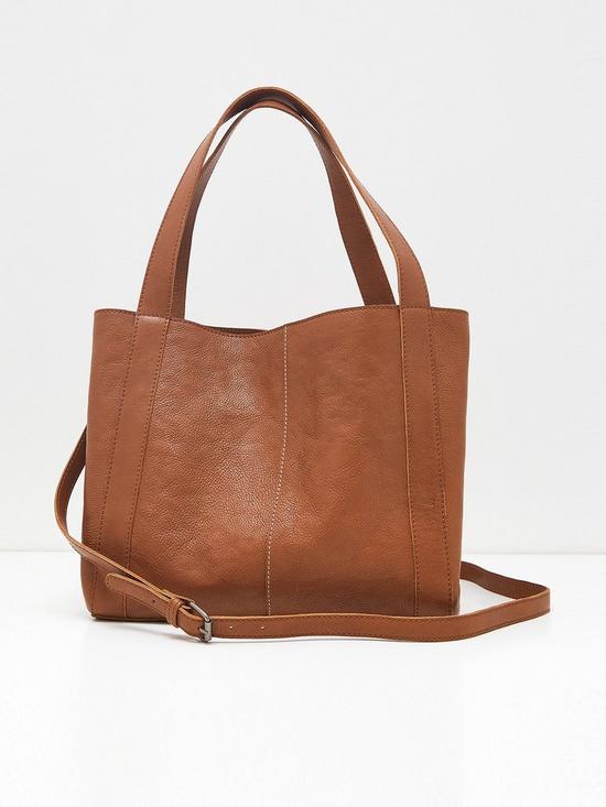 front image of white-stuff-hannah-eco-leather-tote--brown