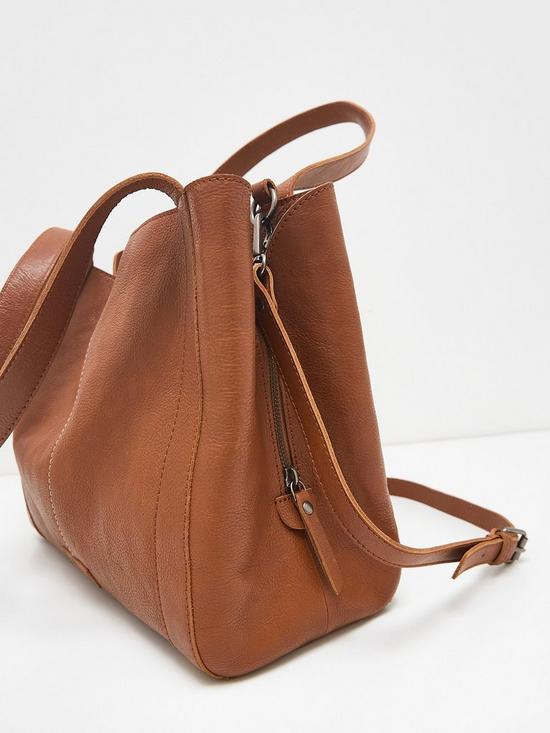 stillFront image of white-stuff-hannah-eco-leather-tote--brown
