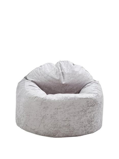 kaikoo-crushed-velvet-beanbag-chair