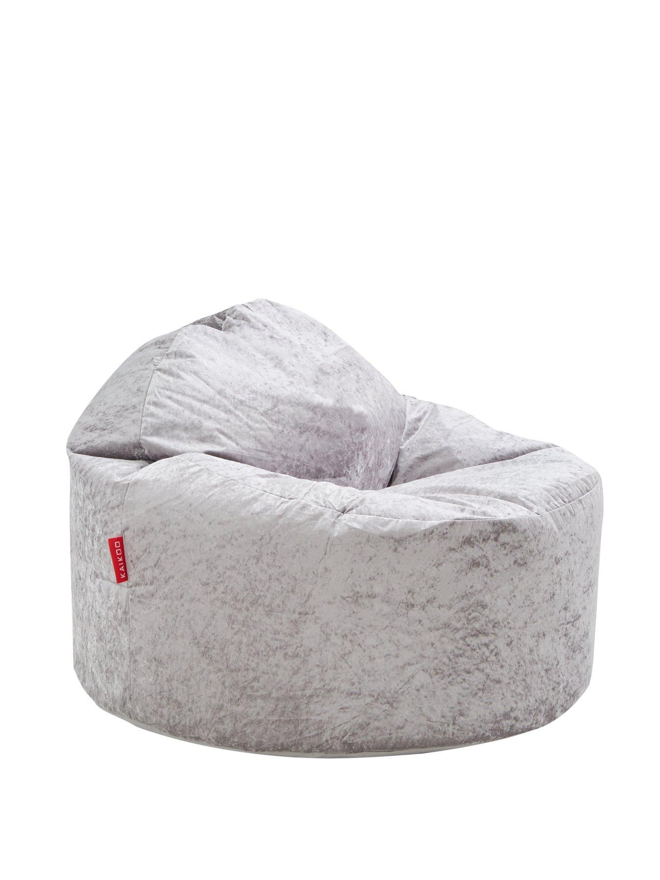 KAIKOO Crushed Velvet Beanbag Chair very