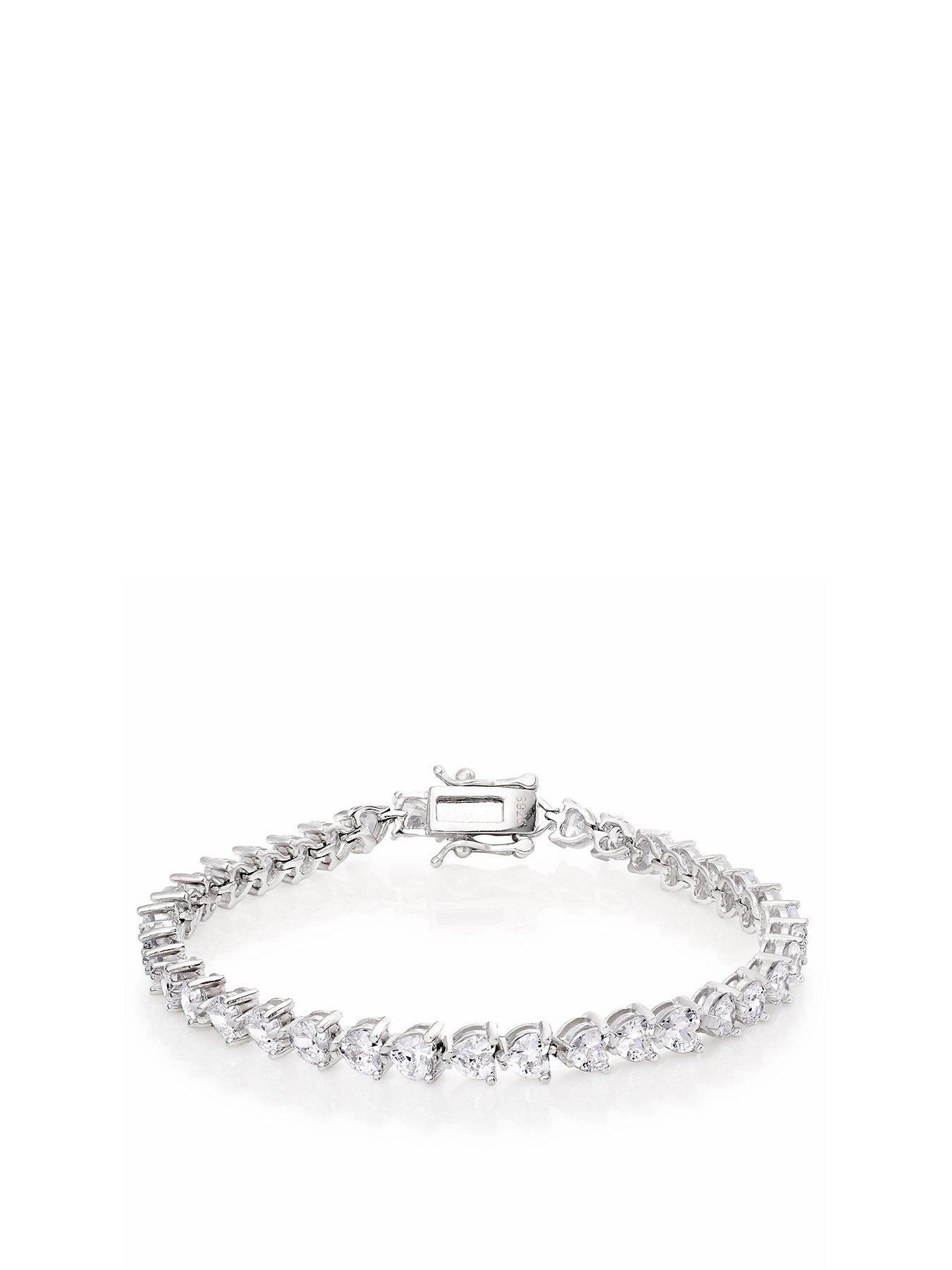 Silver clearance cz bracelet