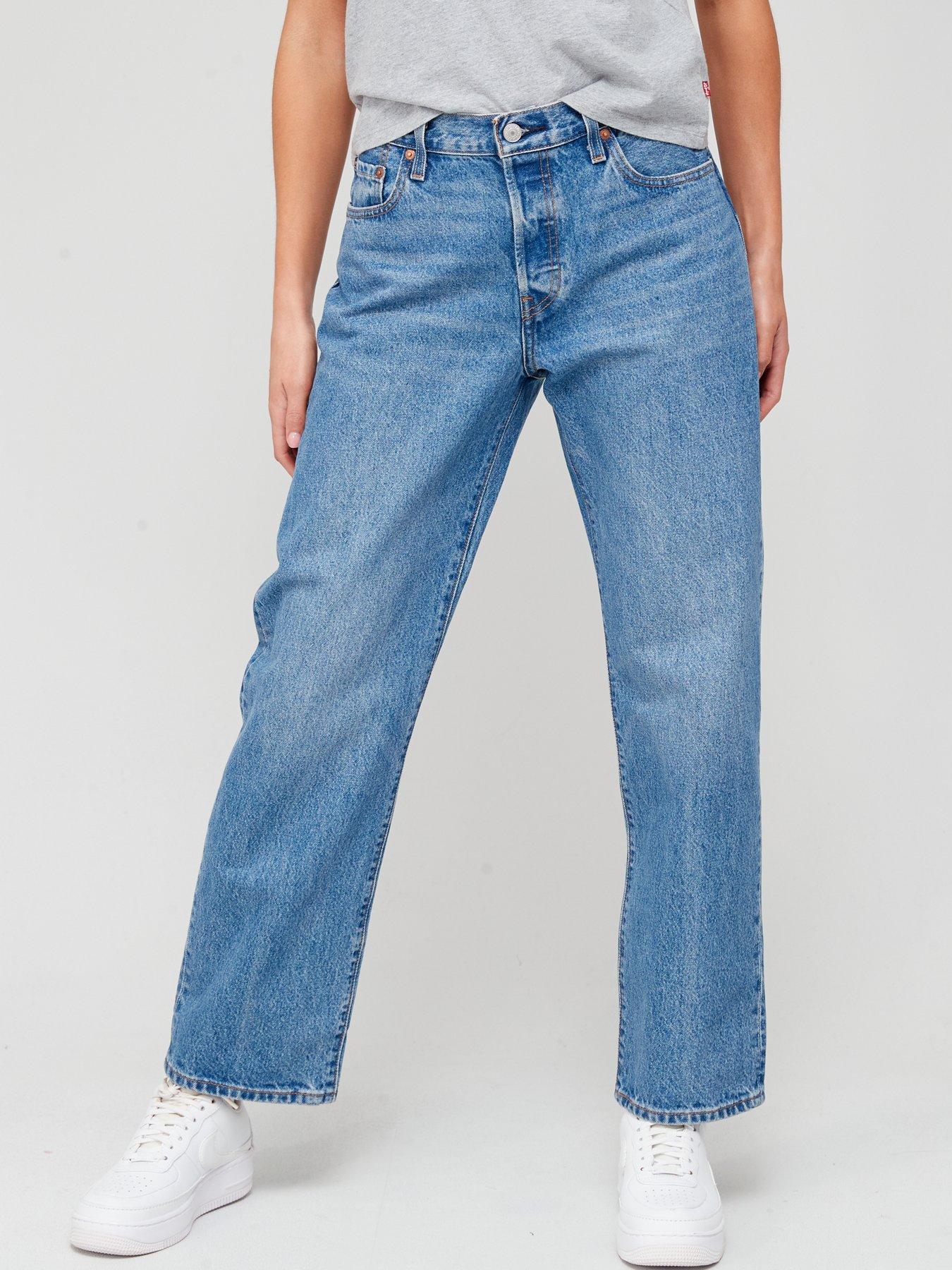 Levi's 501® 90's Straight Leg Jean - Drew Me In Blue, Blue, Size 32, Inside Leg 32, Women