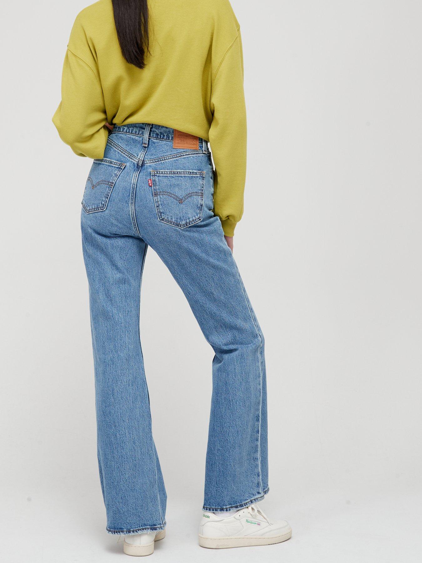 Levi's 70's High Rise Flared Jeans - Blue | very.co.uk