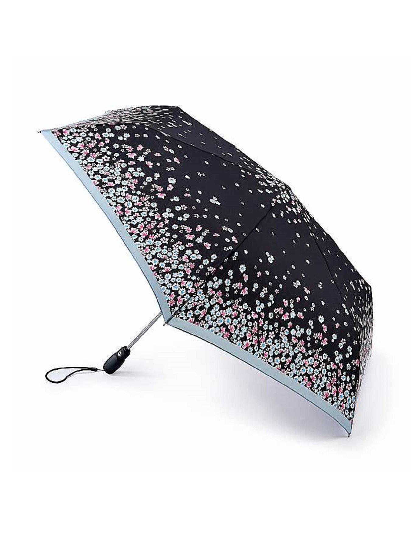  Superslim Safety 2 Tiny Floral Border Umbrella
