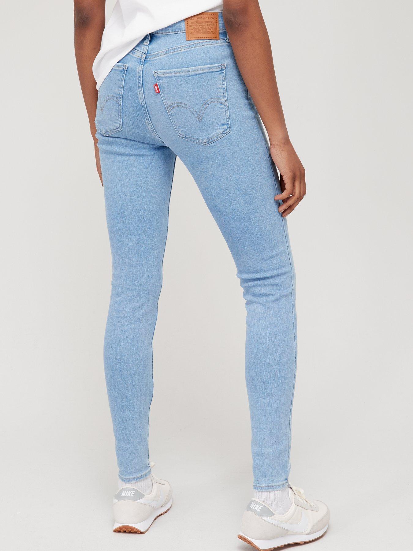 Levi's Mile High Super Skinny Jean - Naples Shine - Blue 