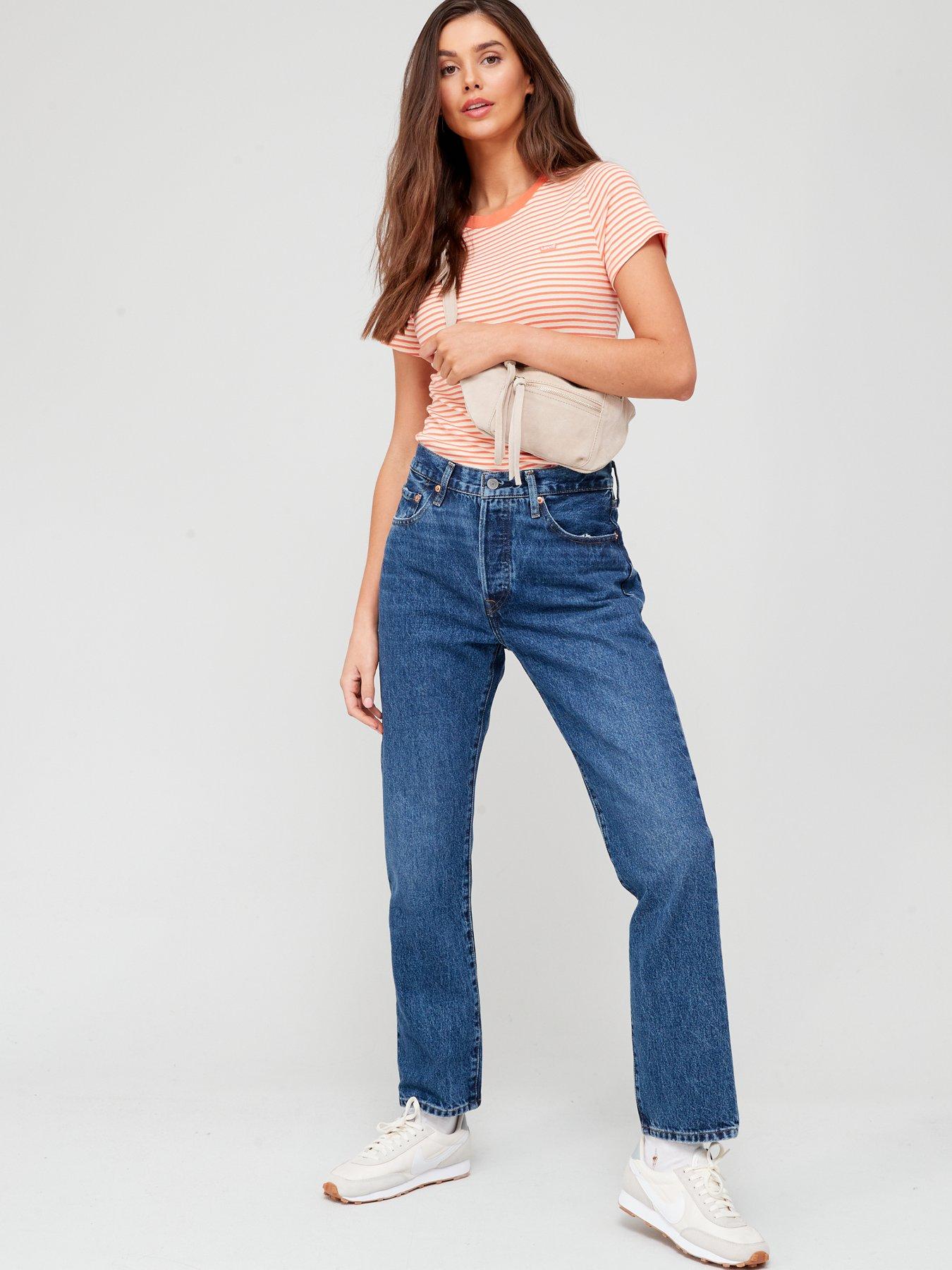 Levi's 501® Crop - Orinda Troy Horse - Blue | Very.co.uk