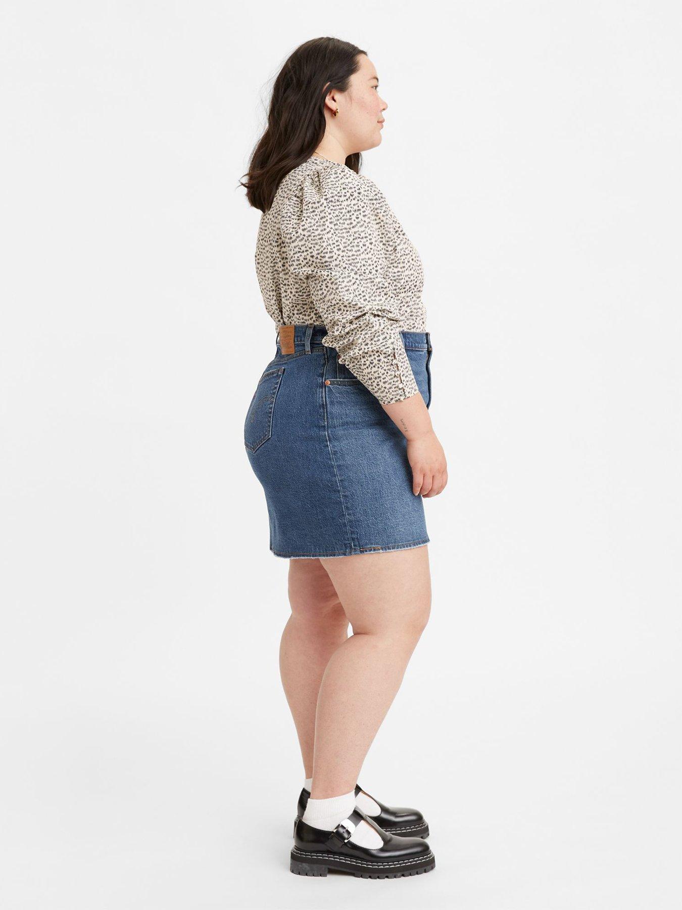 Levi's premium deconstructed clearance skirt