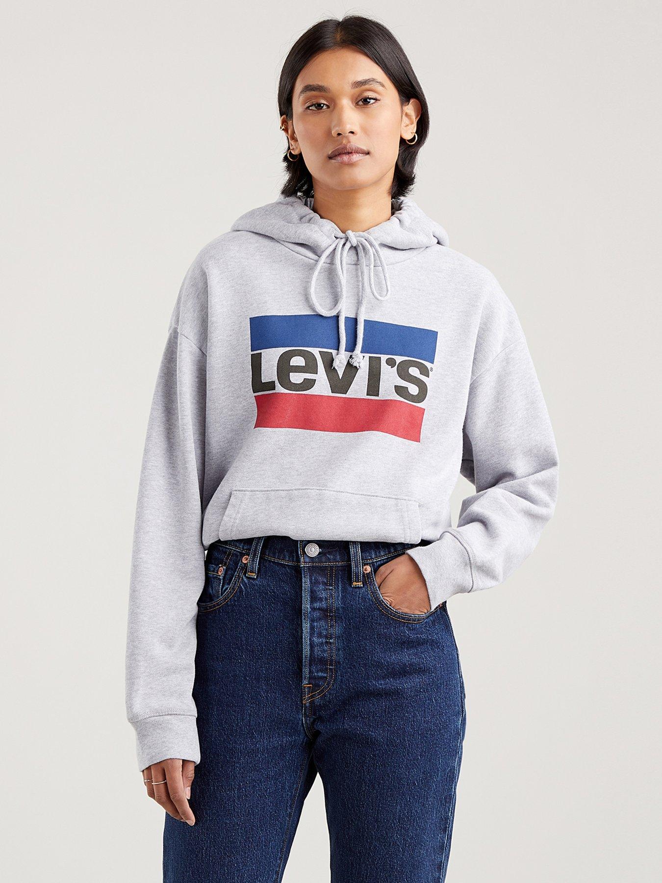 levi's red white and blue sweatshirt