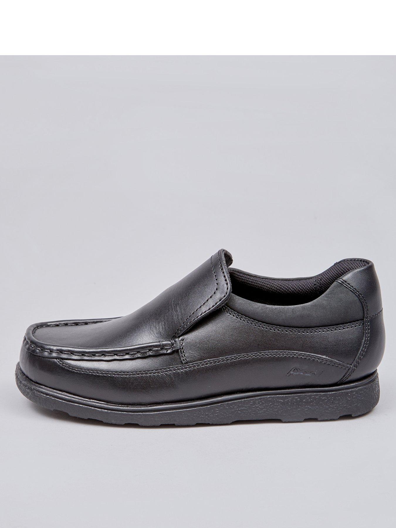 Boys leather shop slip on shoes Boys Slip On School Shoes