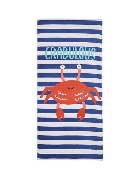 catherine-lansfield-crabulous-beach-towel