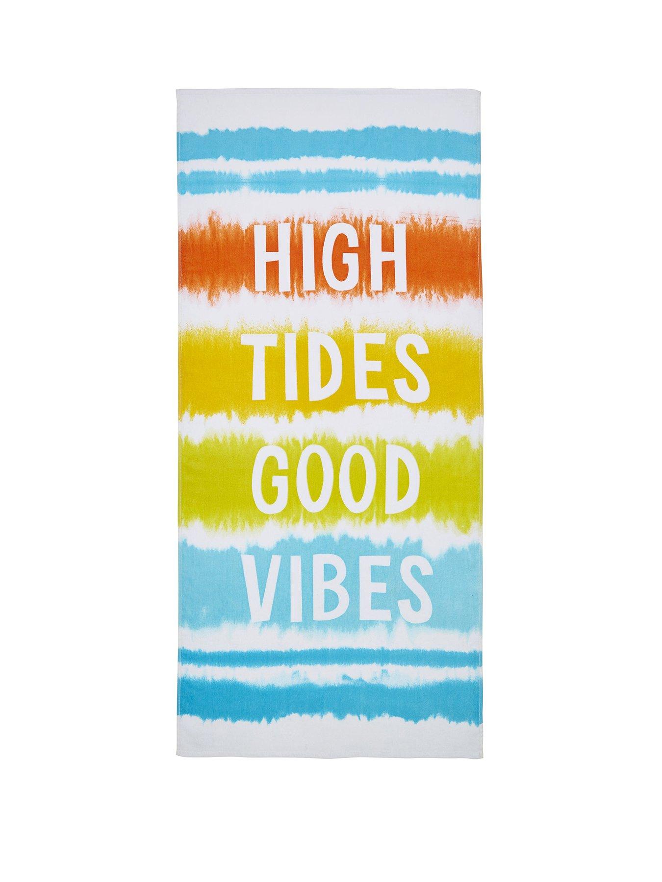 Product photograph of Catherine Lansfield High Tides Beach Towel from very.co.uk