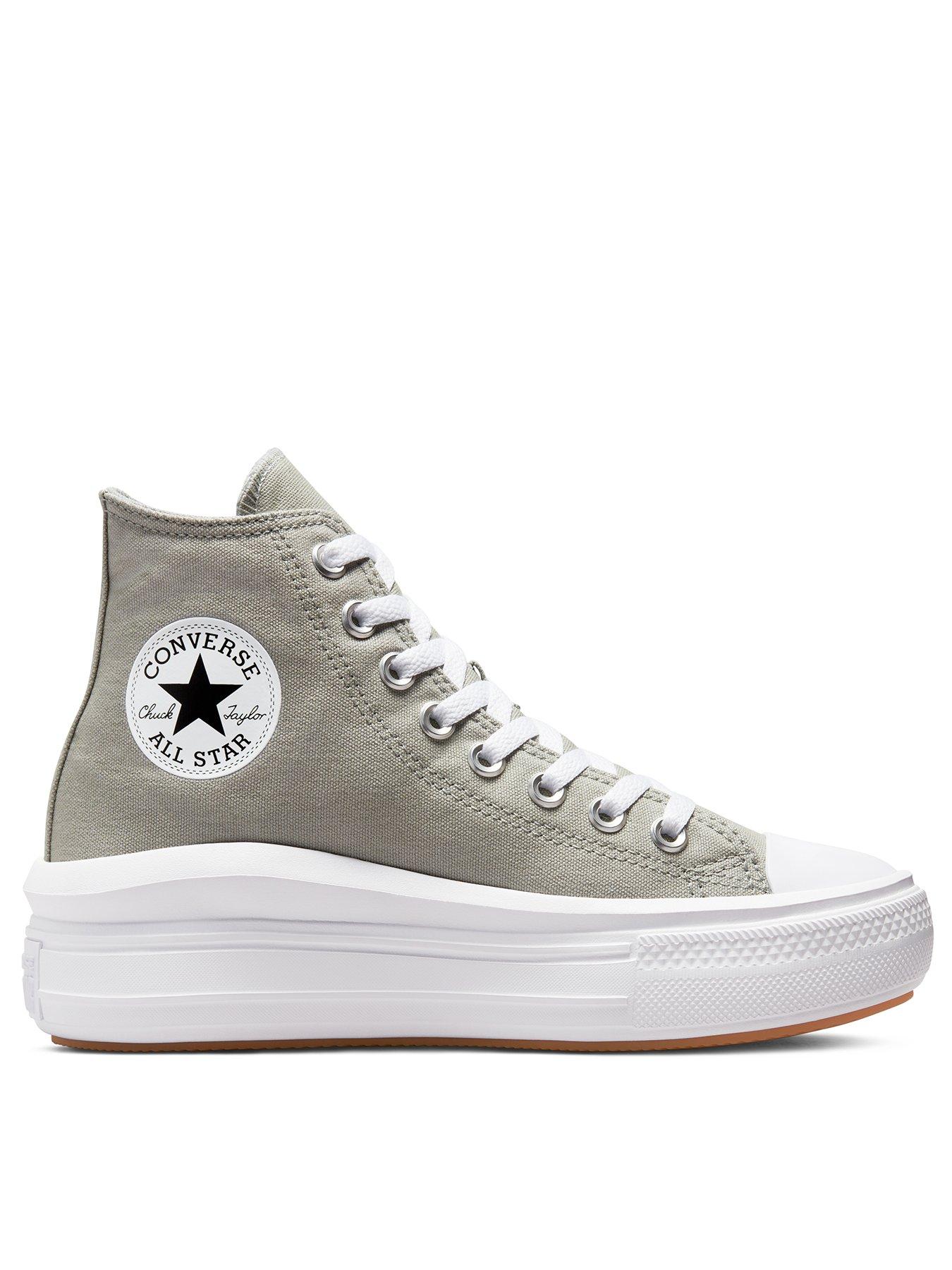 grey converse trainers womens