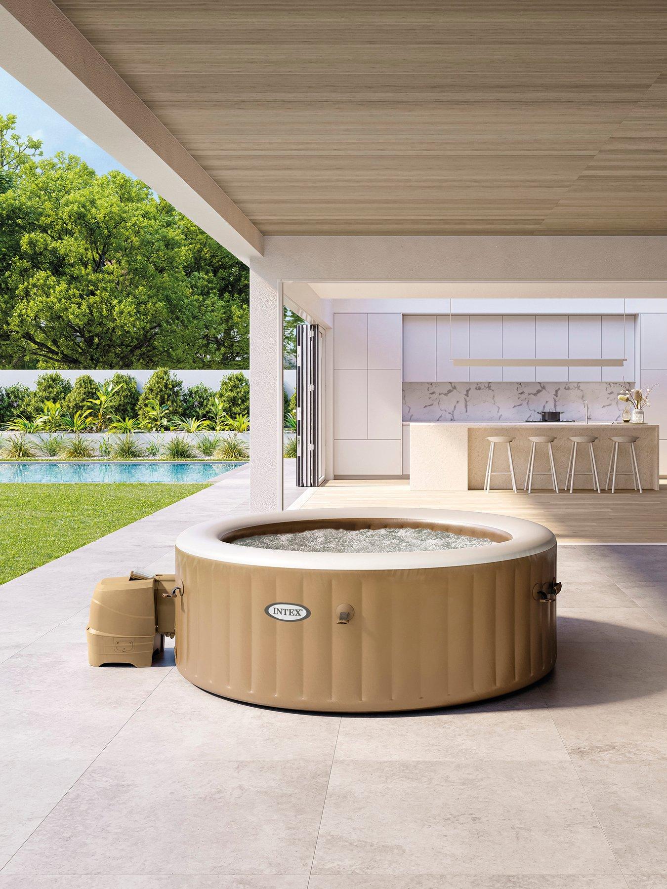 Intex PureSpa Bubble Round Inflatable Spa (4 Person)