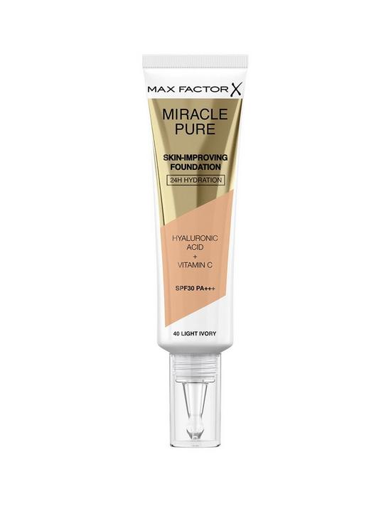 front image of max-factor-miracle-pure-skin-improving-foundation-30ml