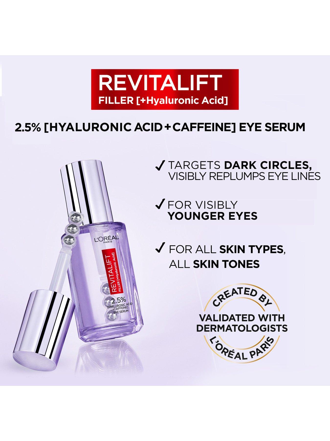 L'Oreal Paris Revitalift 2.5 Hyaluronic Acid Eye Serum (20ml) Very.co.uk