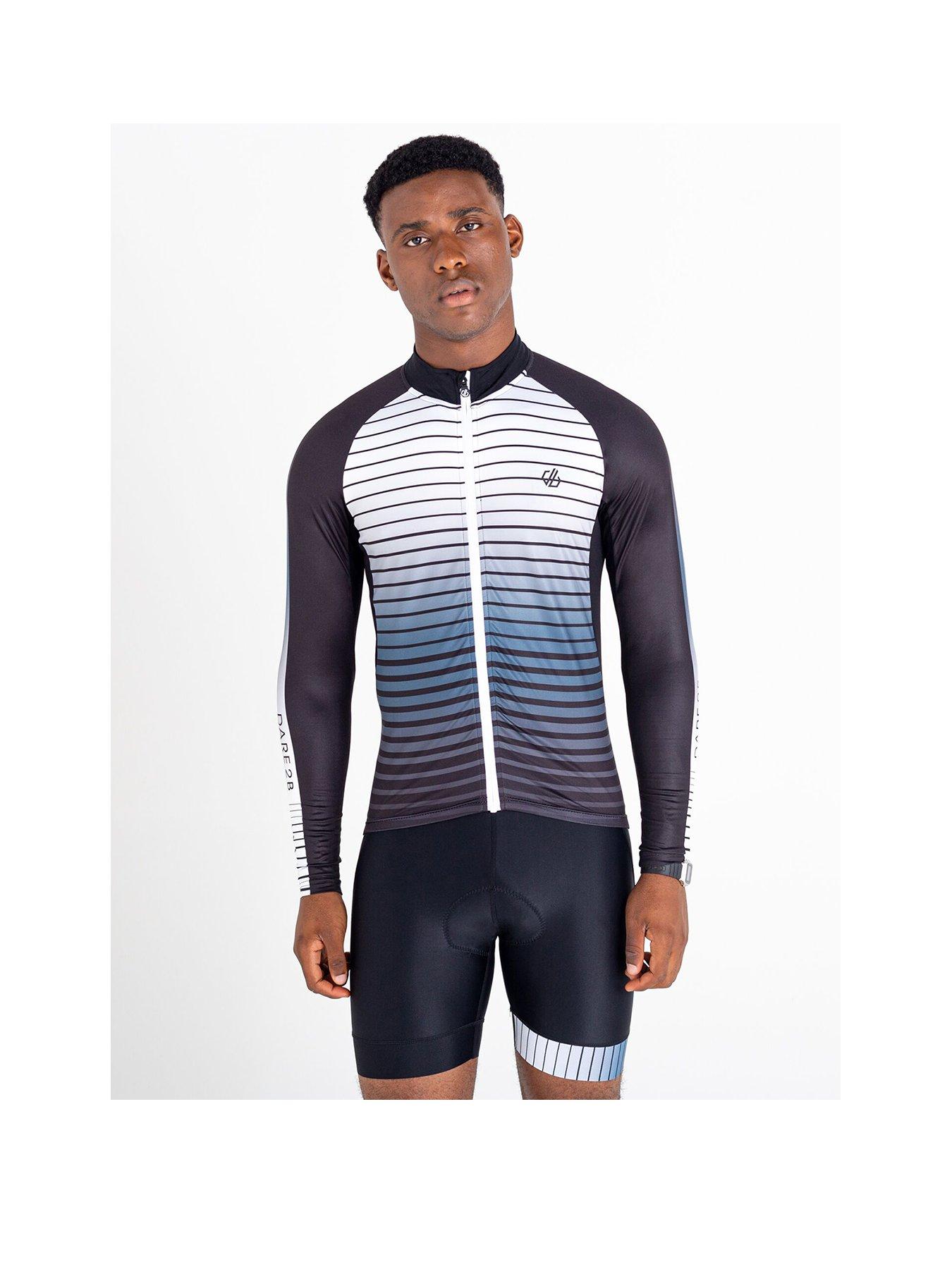  AEP VIRTUOUS LONG SLEEVE BLUE/RED MENS CYCLING JERSEY