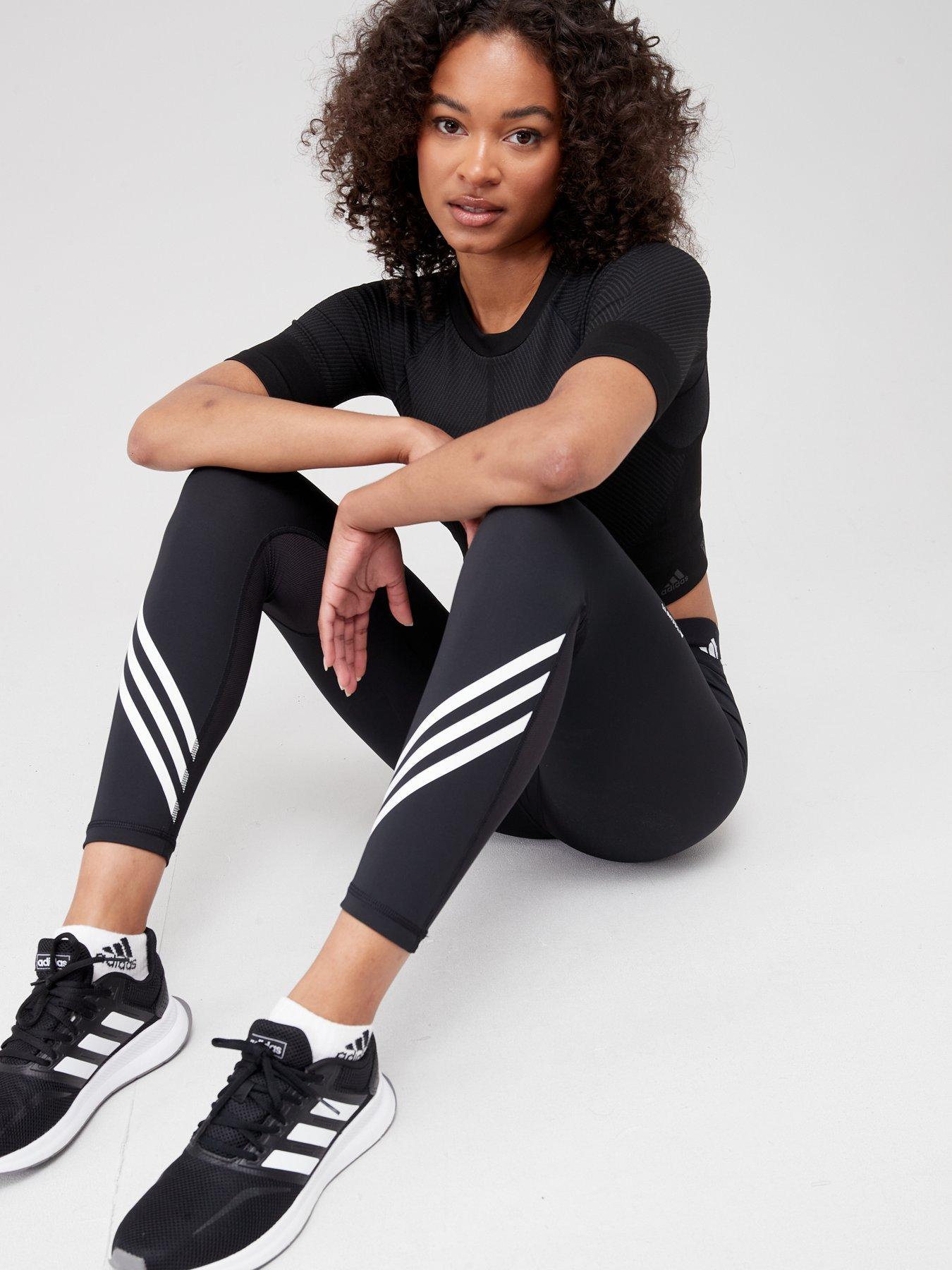 adidas Performance Techfit 3 stripes Leggings Black Very