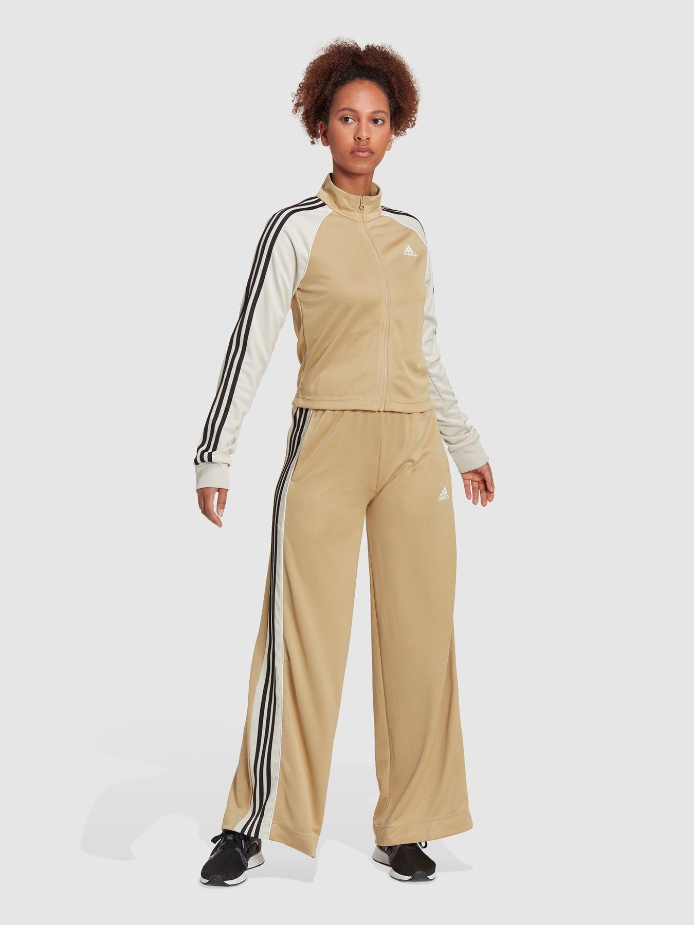 adidas Teamsport Tracksuit Beige very.co.uk