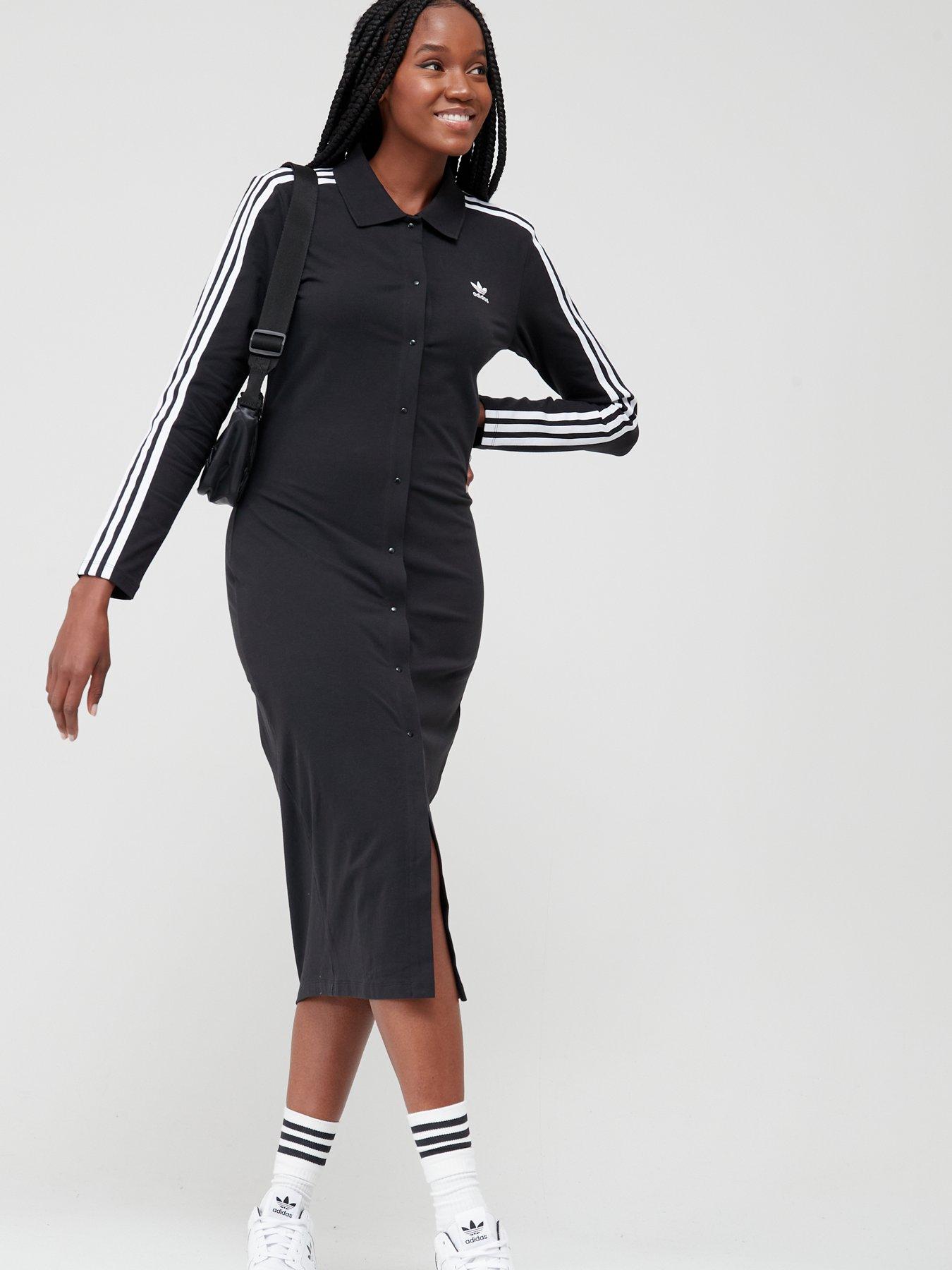 adidas Originals Long Sleeve Dress - Black 