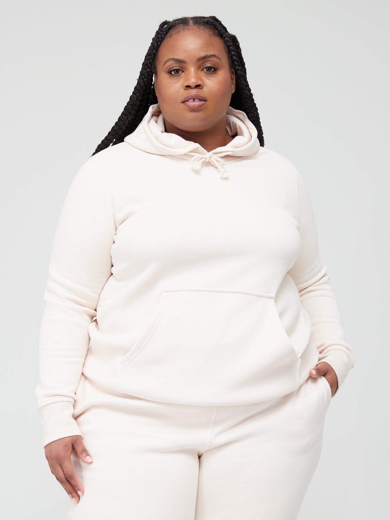 longline zip hoodie plus size