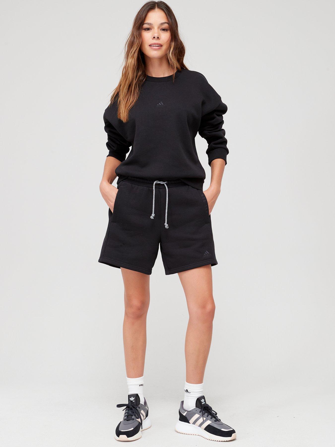 Adidas black fleece discount shorts