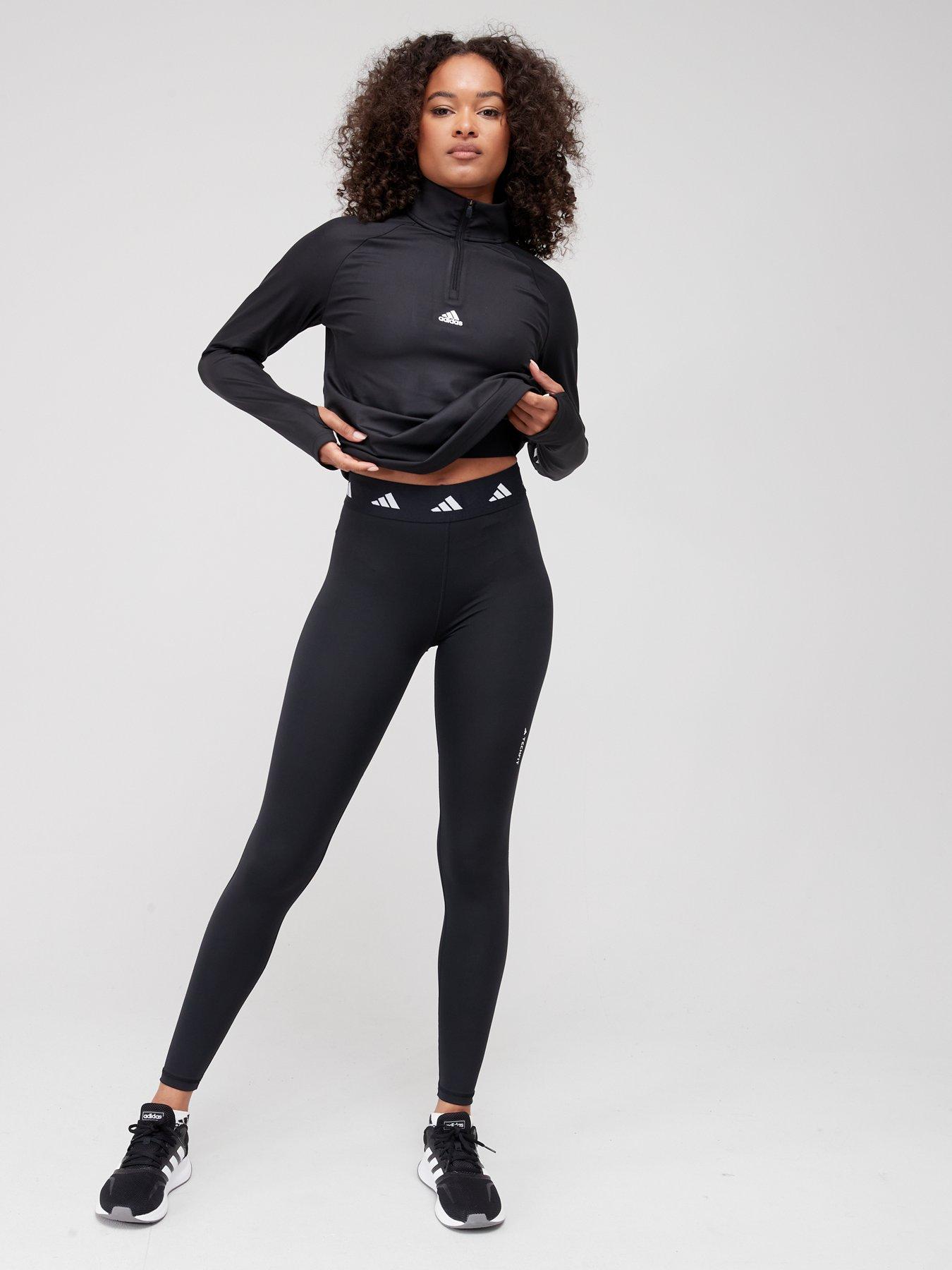 Black adidas leggings womens sale