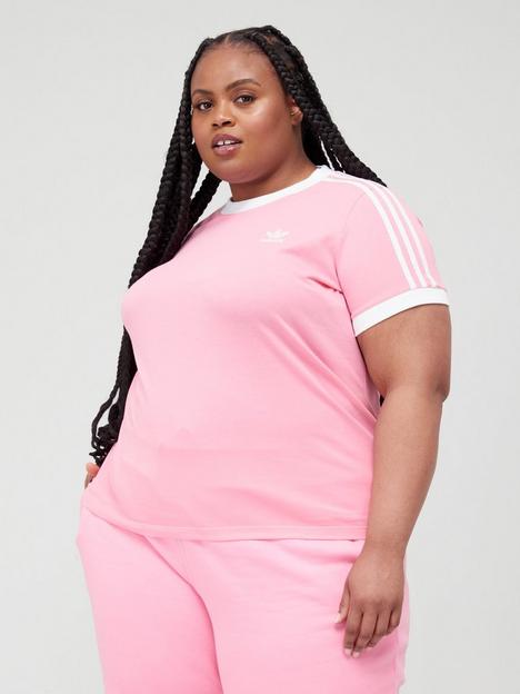 adidas-originals-3-stripes-tee-plus-size-pink