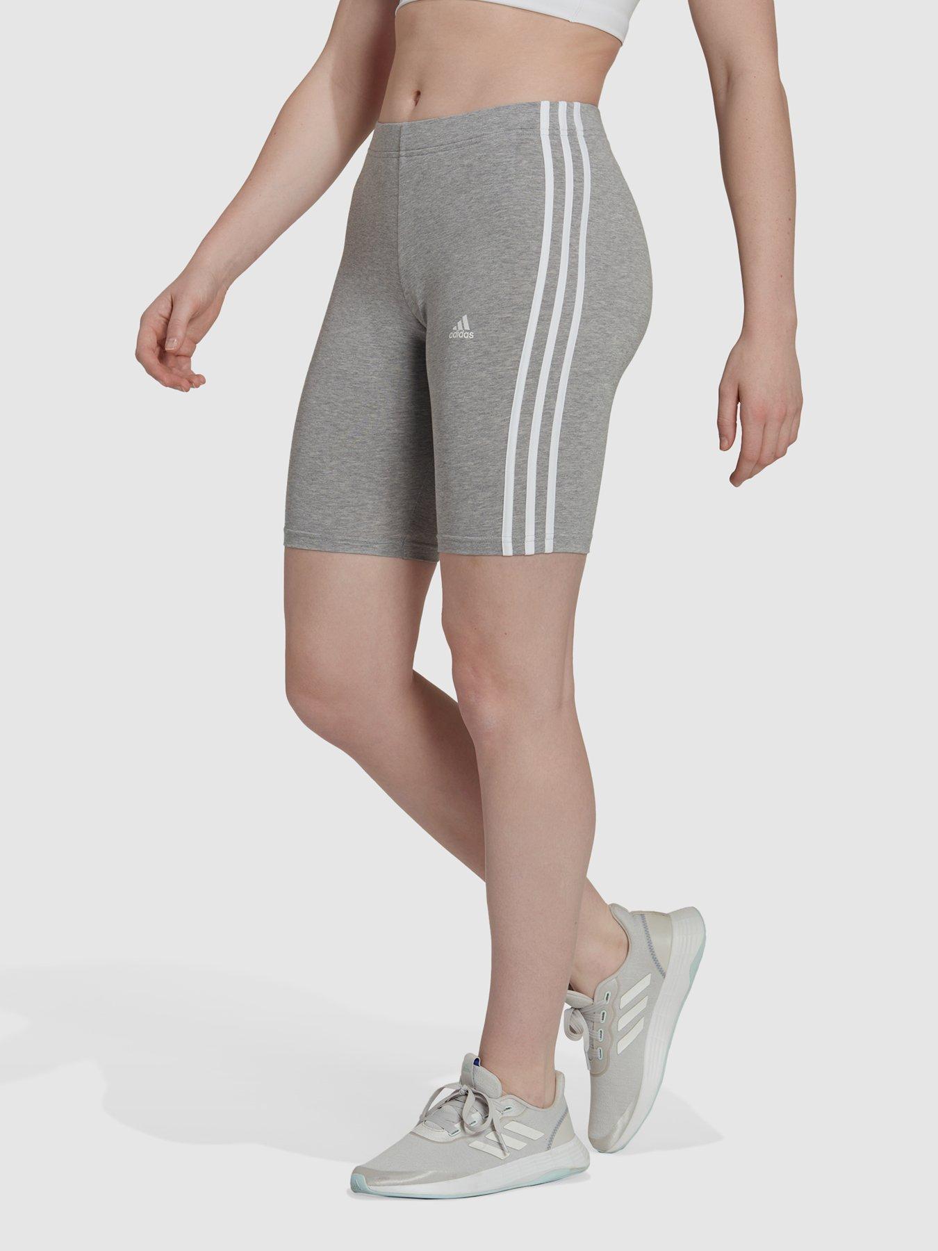 adidas Sportswear Womens 3 Stripe Shorts Grey very