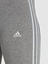  image of adidas-sportswear-womens-3-stripe-shorts-nbsp--grey